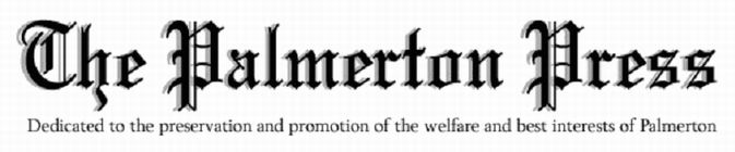 Palmerton Press Masthead