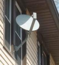 dish on window
